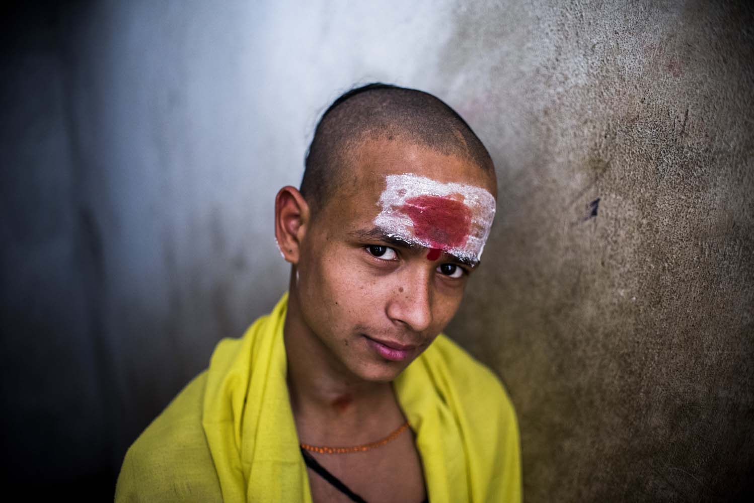 Young Brahmacharya in morning practice